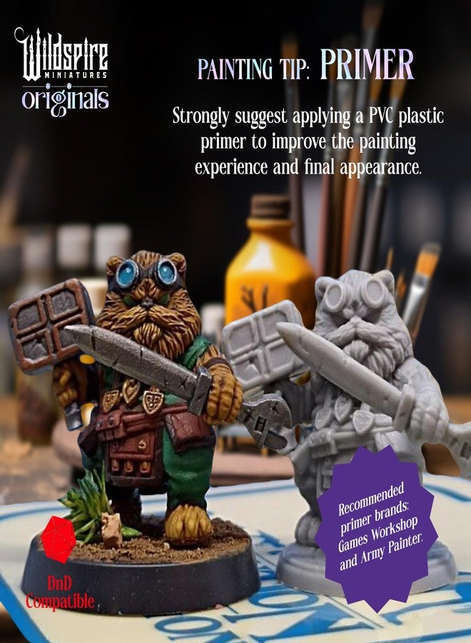 Wildspire Spellblades - Hero Player-Characters & NPC for DND Miniatures Unpainted Bulk 28mm-32mm Scale Dungeons & Dragons Minis D&D Figures Pathfinder DND Minis Accessories for Fantasy Tabletop Games - Image 4